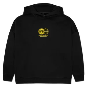 Felpa con cappuccio con logo internazionale del Borussia Dortmund